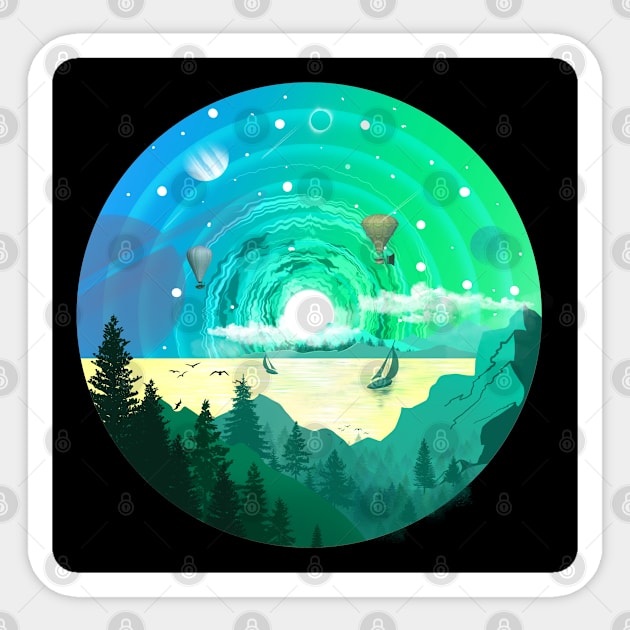 Fantasy landscape Sticker by Dinar Omarov